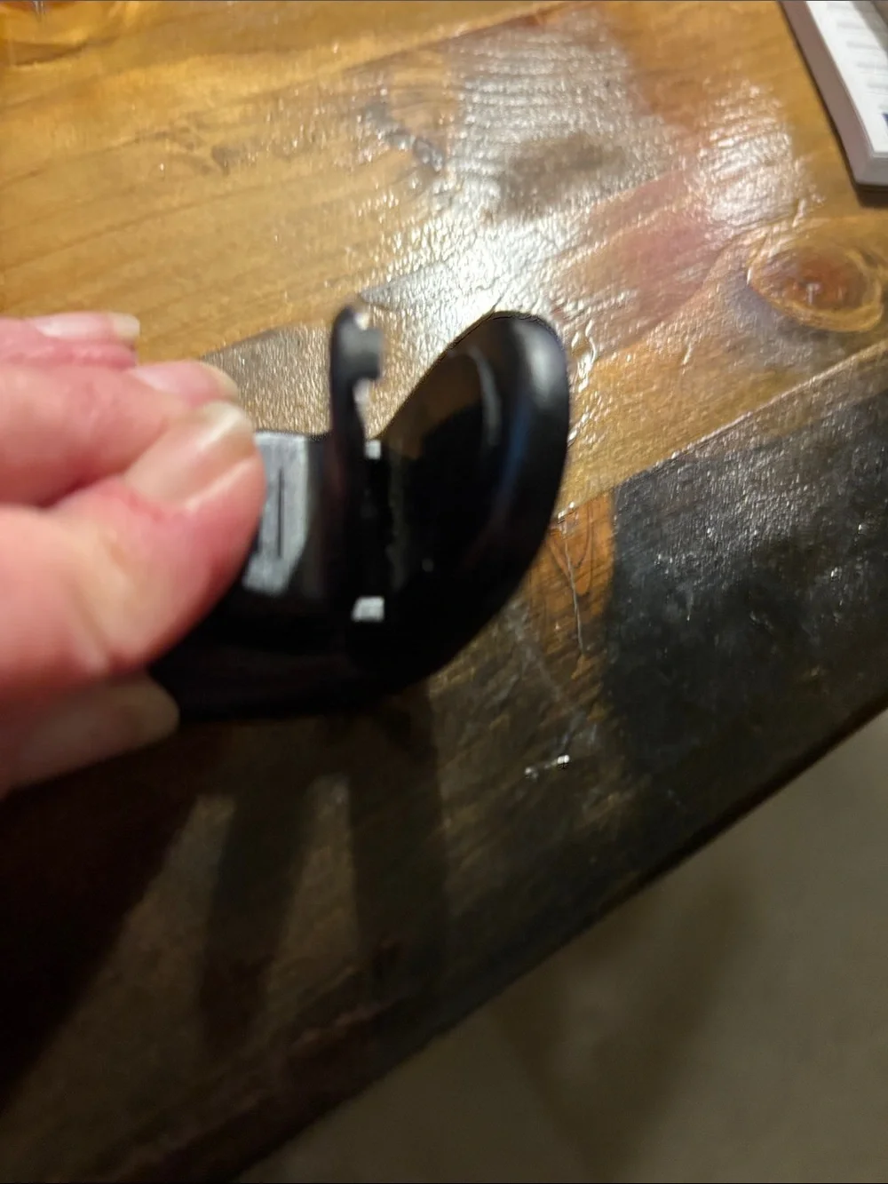 Magnetic Sleek Black Phone Clip Stand Holder